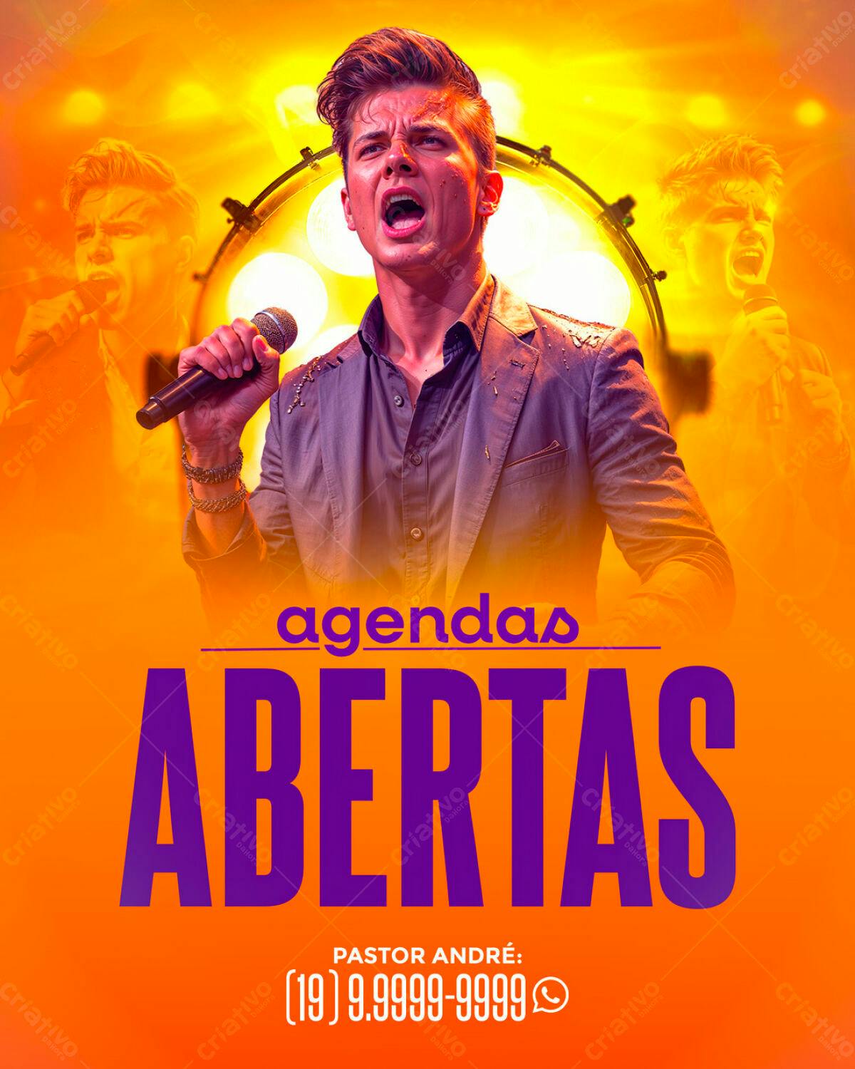 Flyer para Evento Gospel PSD Editável