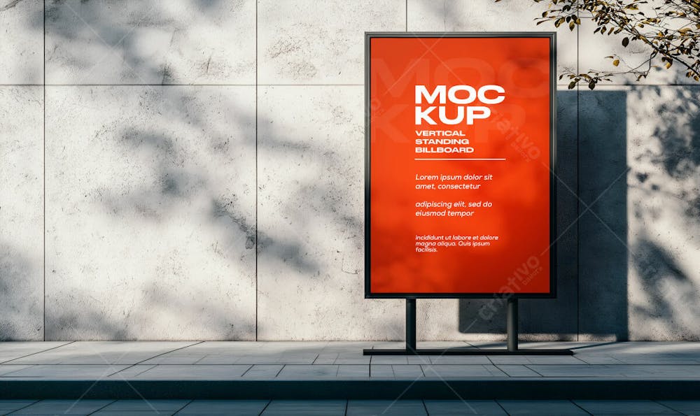 Mockup 1 Vertical Standing Billboard