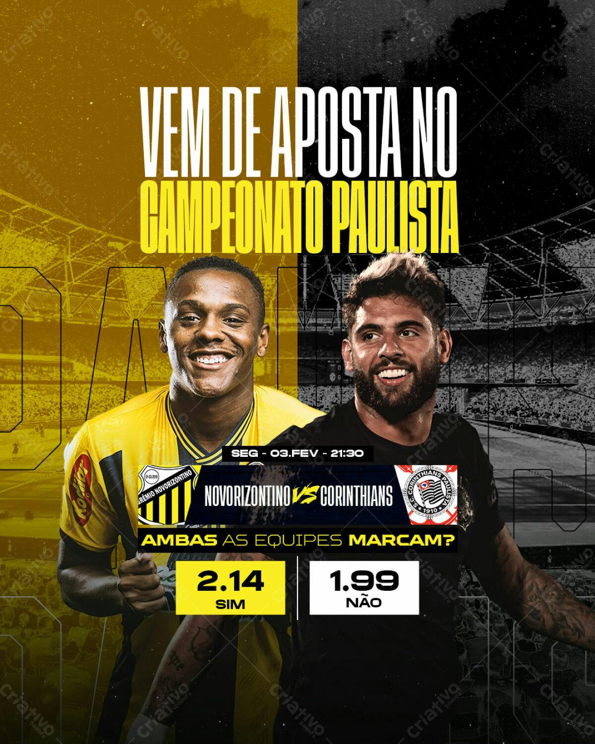 Flyer Campeonato Paulista PSD Editável