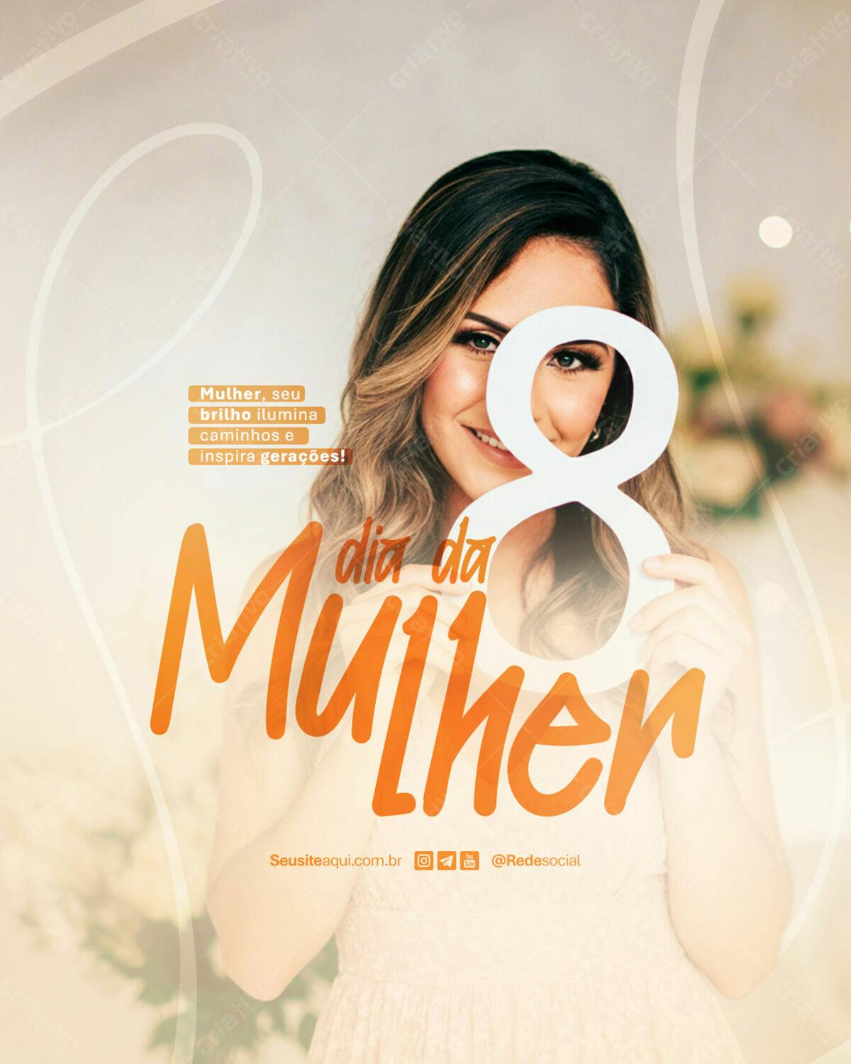 Postagem Dia da Mulher PSD Editável