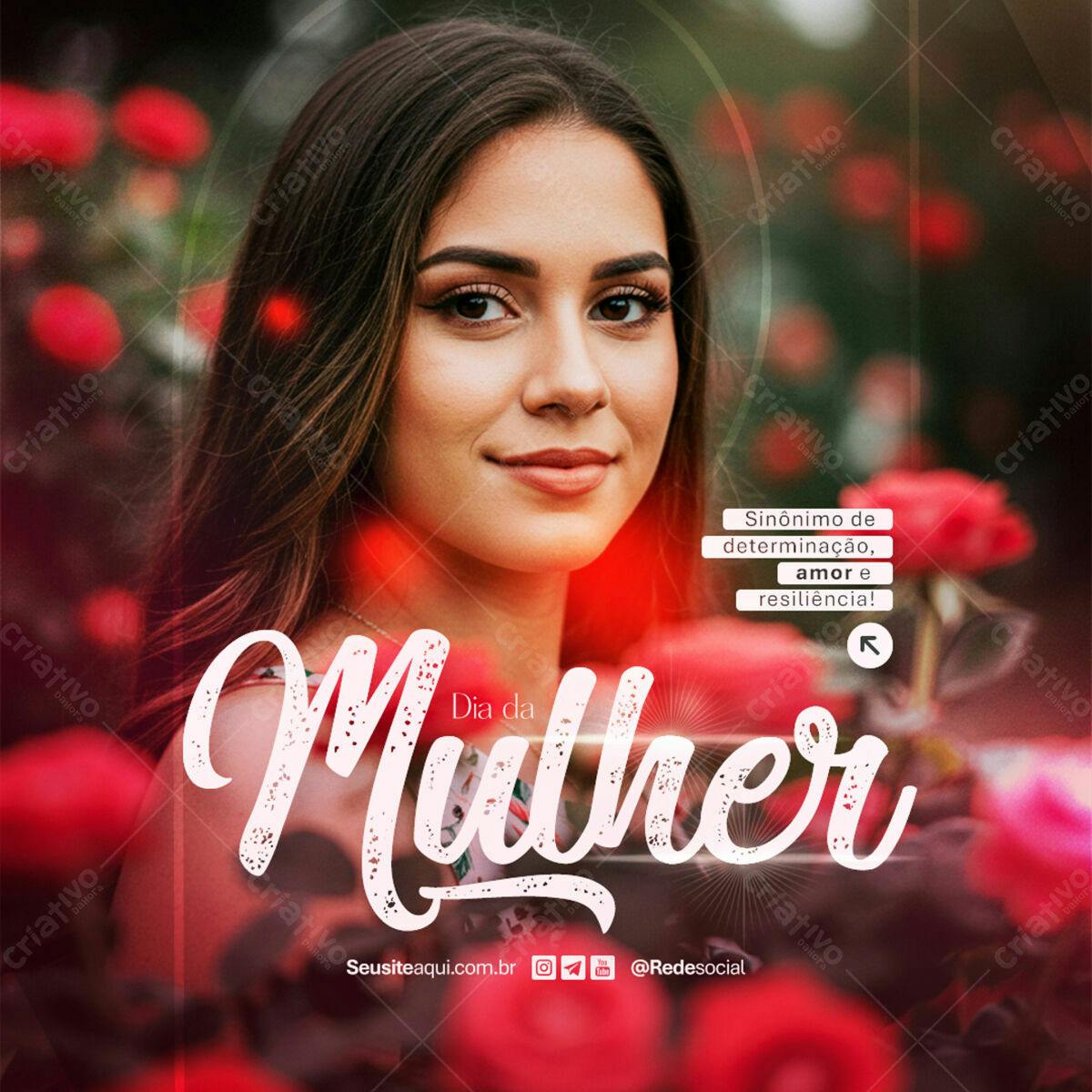 Postagem Dia da Mulher PSD Editável