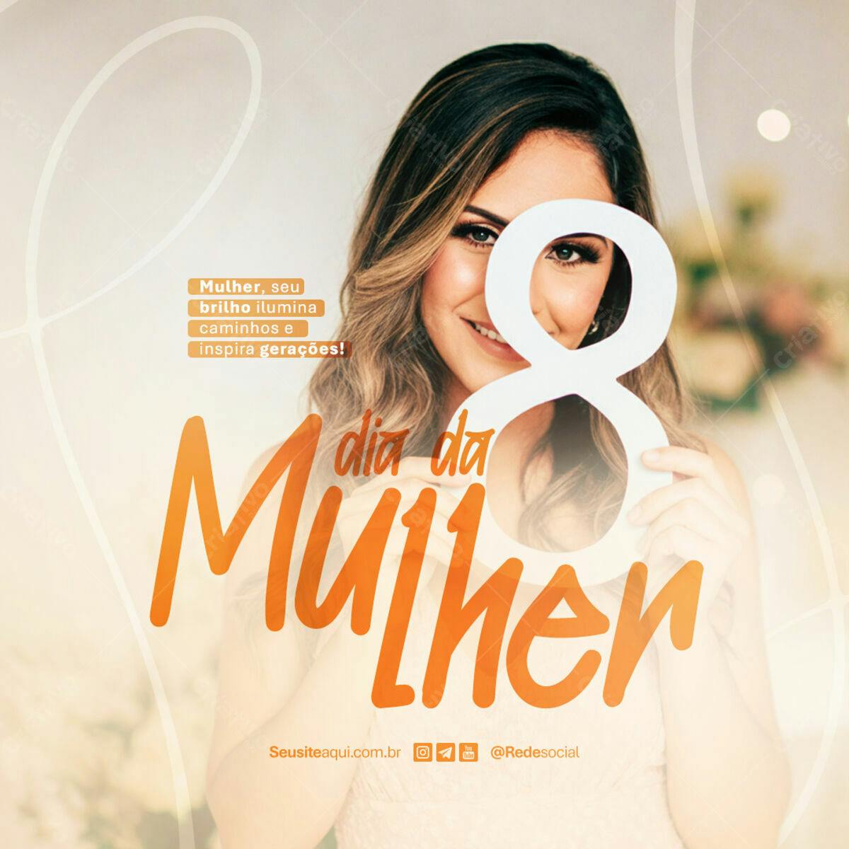 Postagem Dia da Mulher PSD Editável