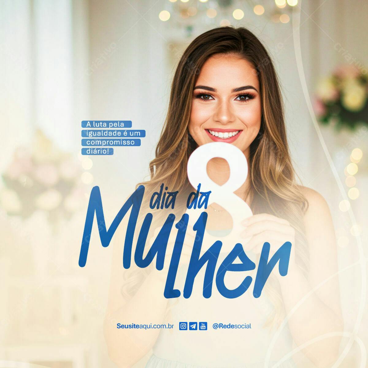 Postagem Dia da Mulher PSD Editável