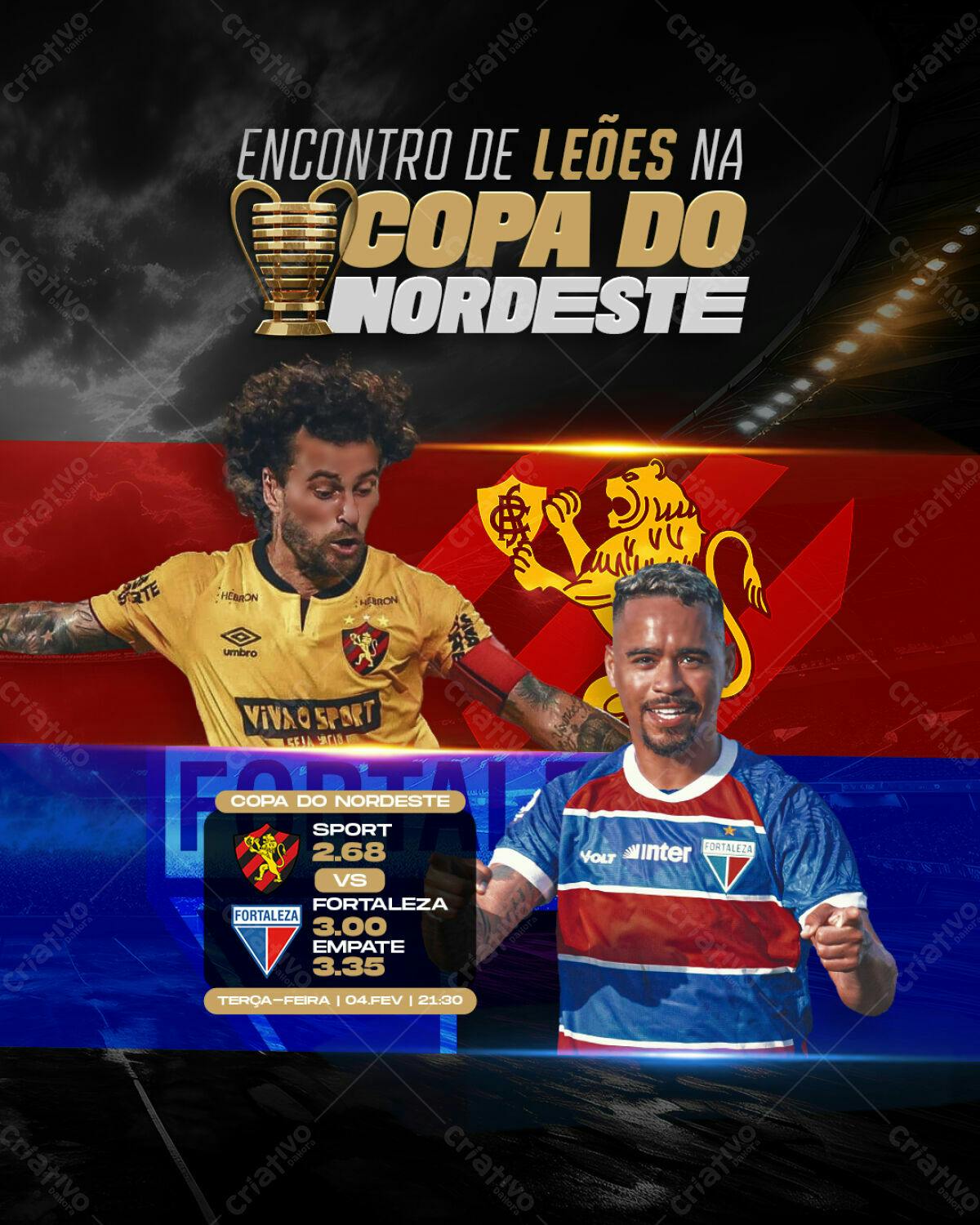 Flyer Copa do Nordeste PSD Editável