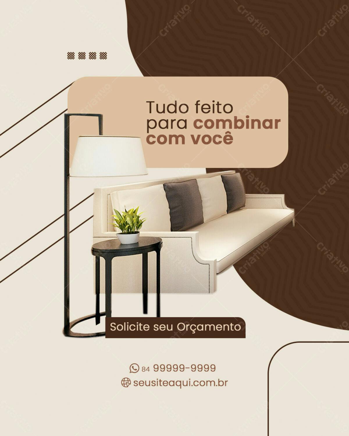 PSD para Orçamento de Decoração de Interiores PSD Editável