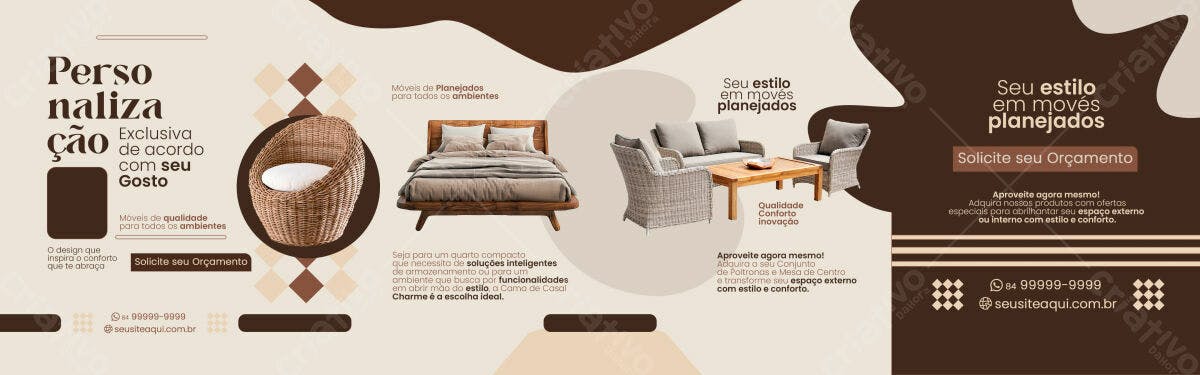 Flyer para Móveis Planejados PSD Editável