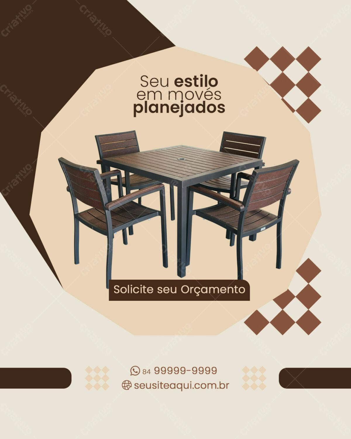Flyer para Móveis Planejados PSD Editável
