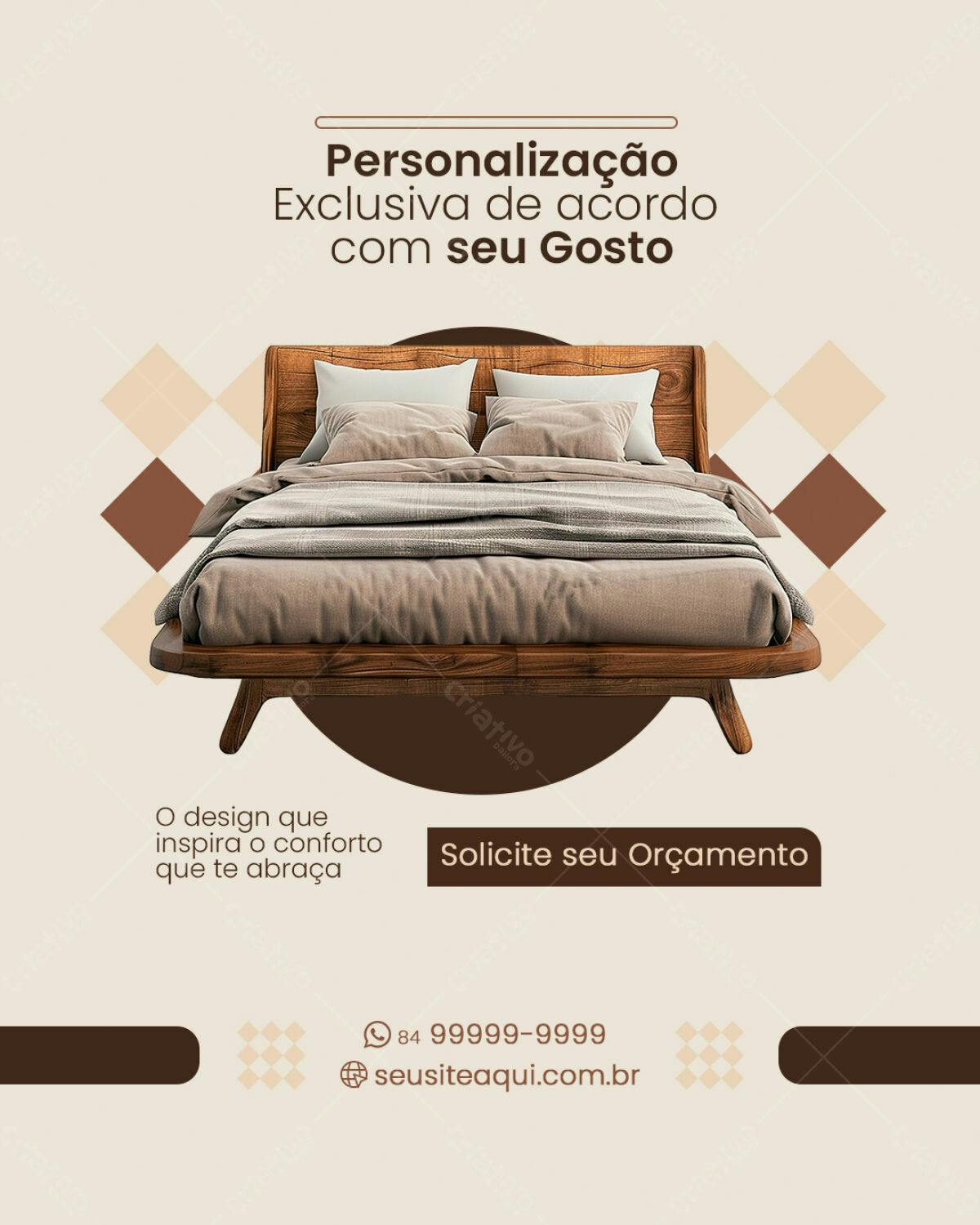 PSD para Propaganda de Móveis de Quarto PSD Editável