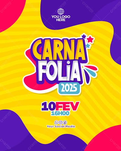 Flyer Carnaval, Bloco De Carnaval