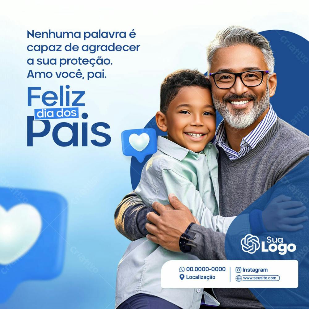 Social Media Feliz Dia Dos Pais