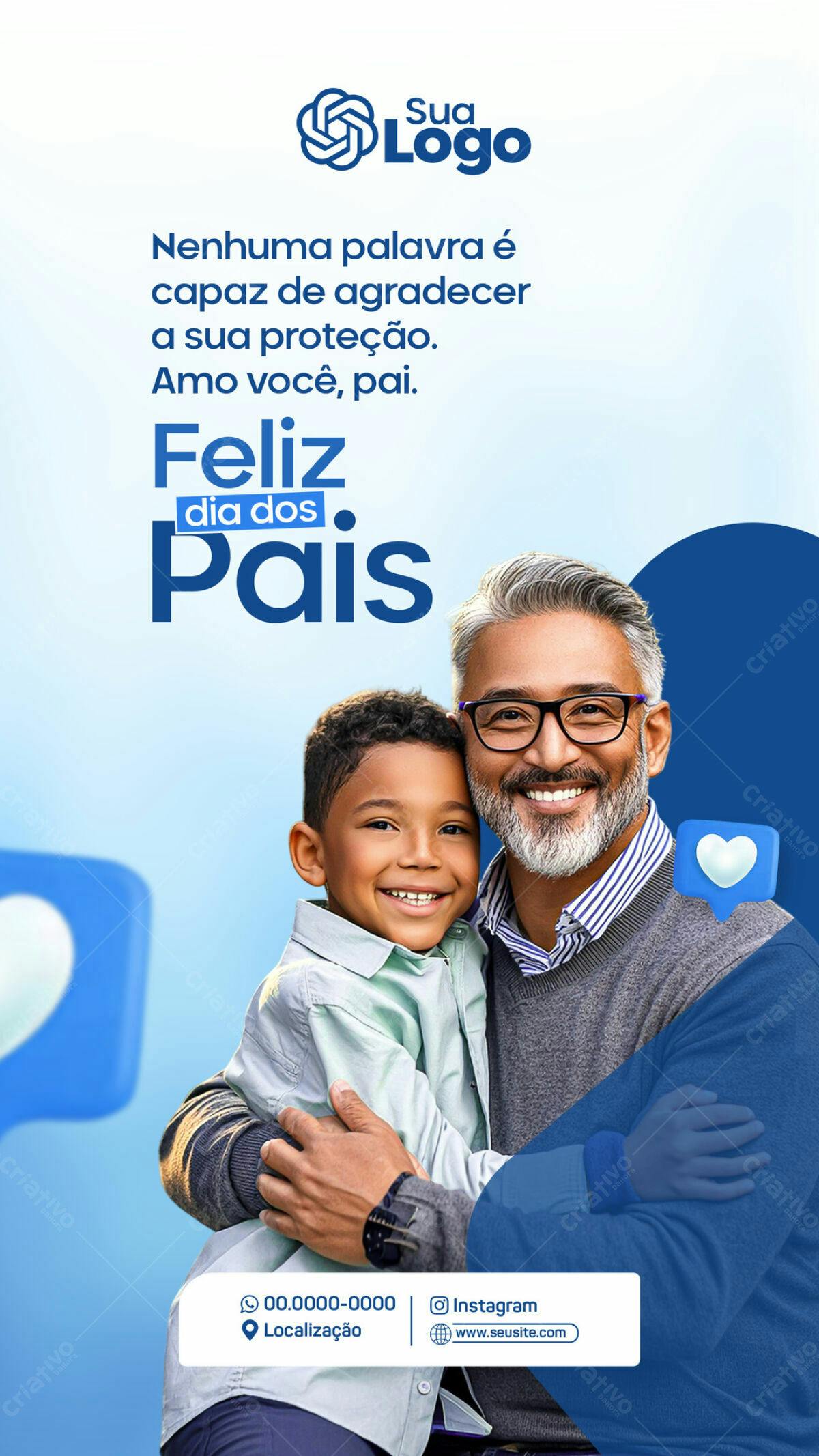 Flyer Dia dos Pais PSD Editável