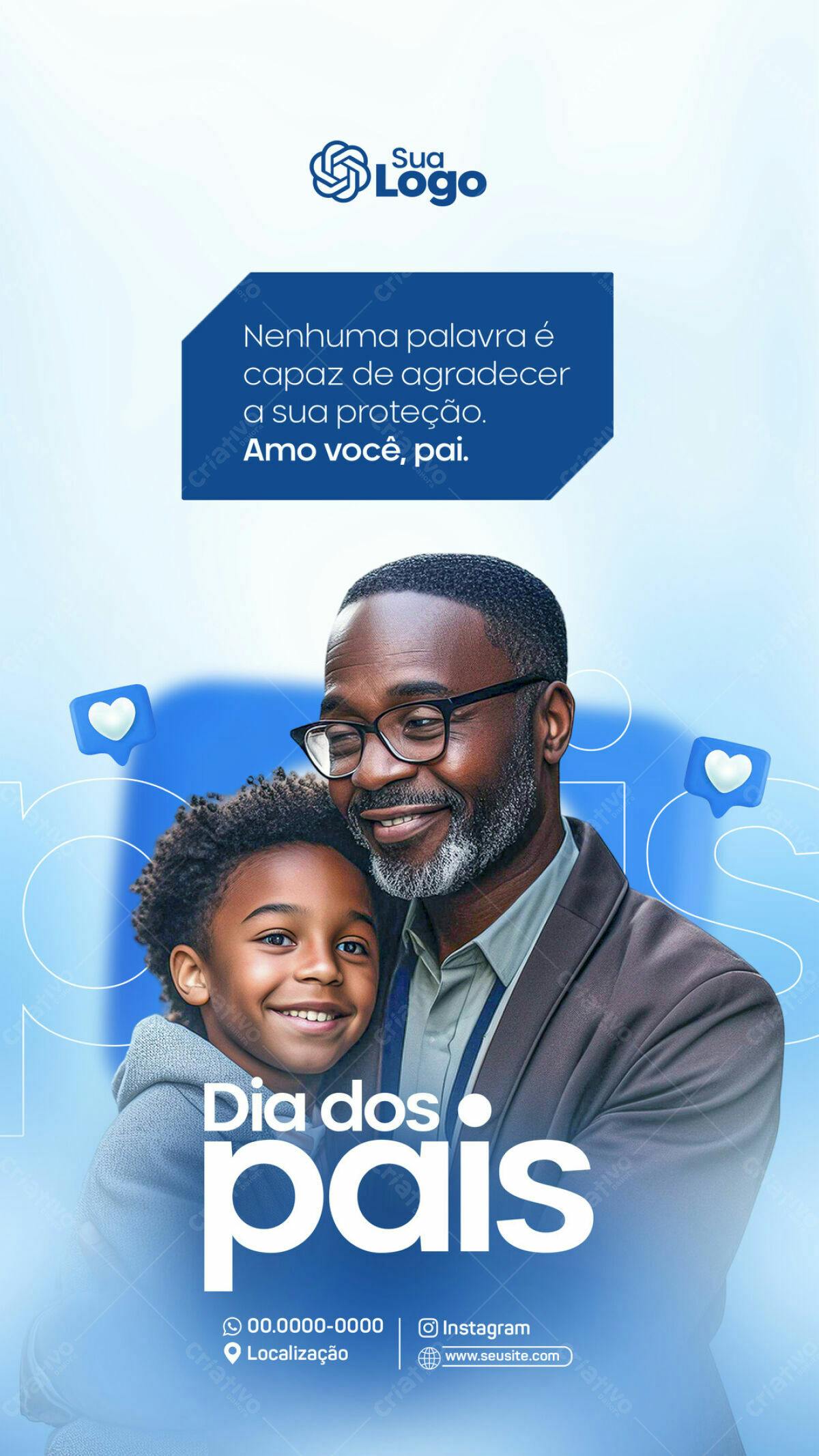 Flyer Dia dos Pais PSD Editável