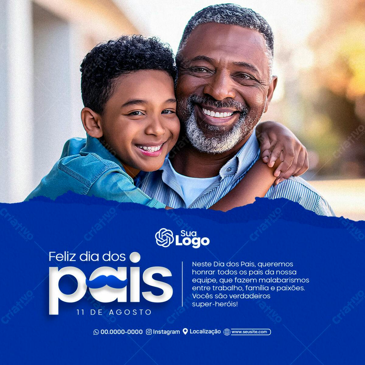 Postagem Dia dos Pais PSD Editável