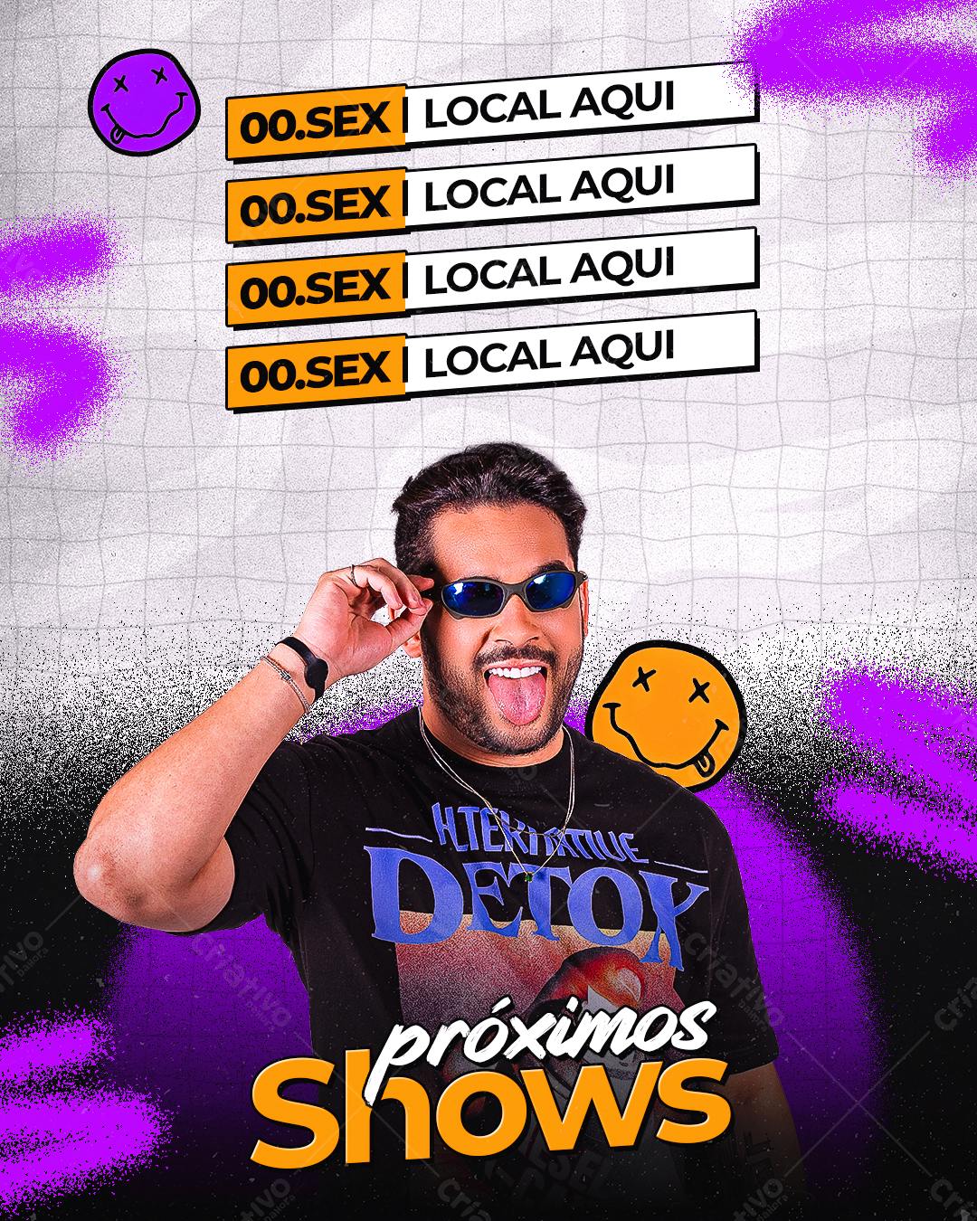 Flyer Shows com DJ PSD Editável