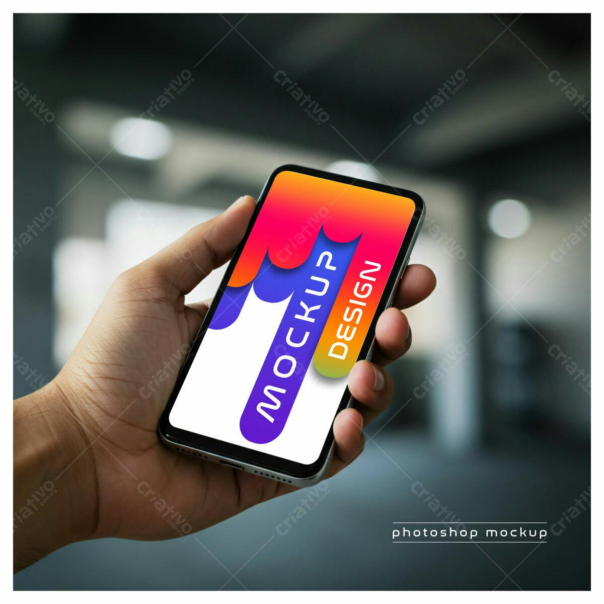 Mockup para Aplicativo Mobile PSD Editável