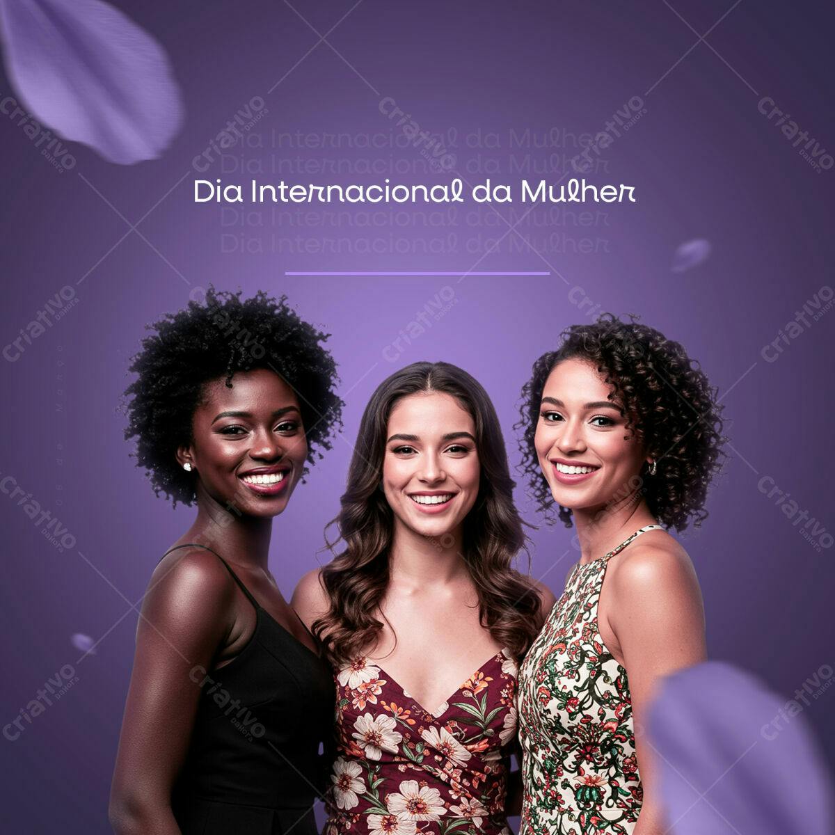Postagem Dia Internacional da Mulher PSD Editável