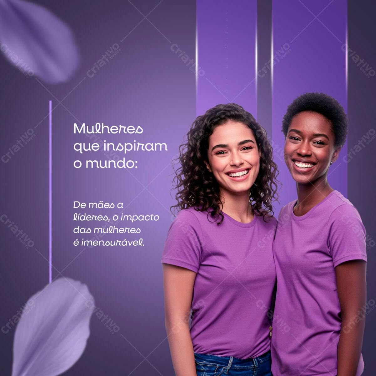 Postagem Dia da Mulher PSD Editável