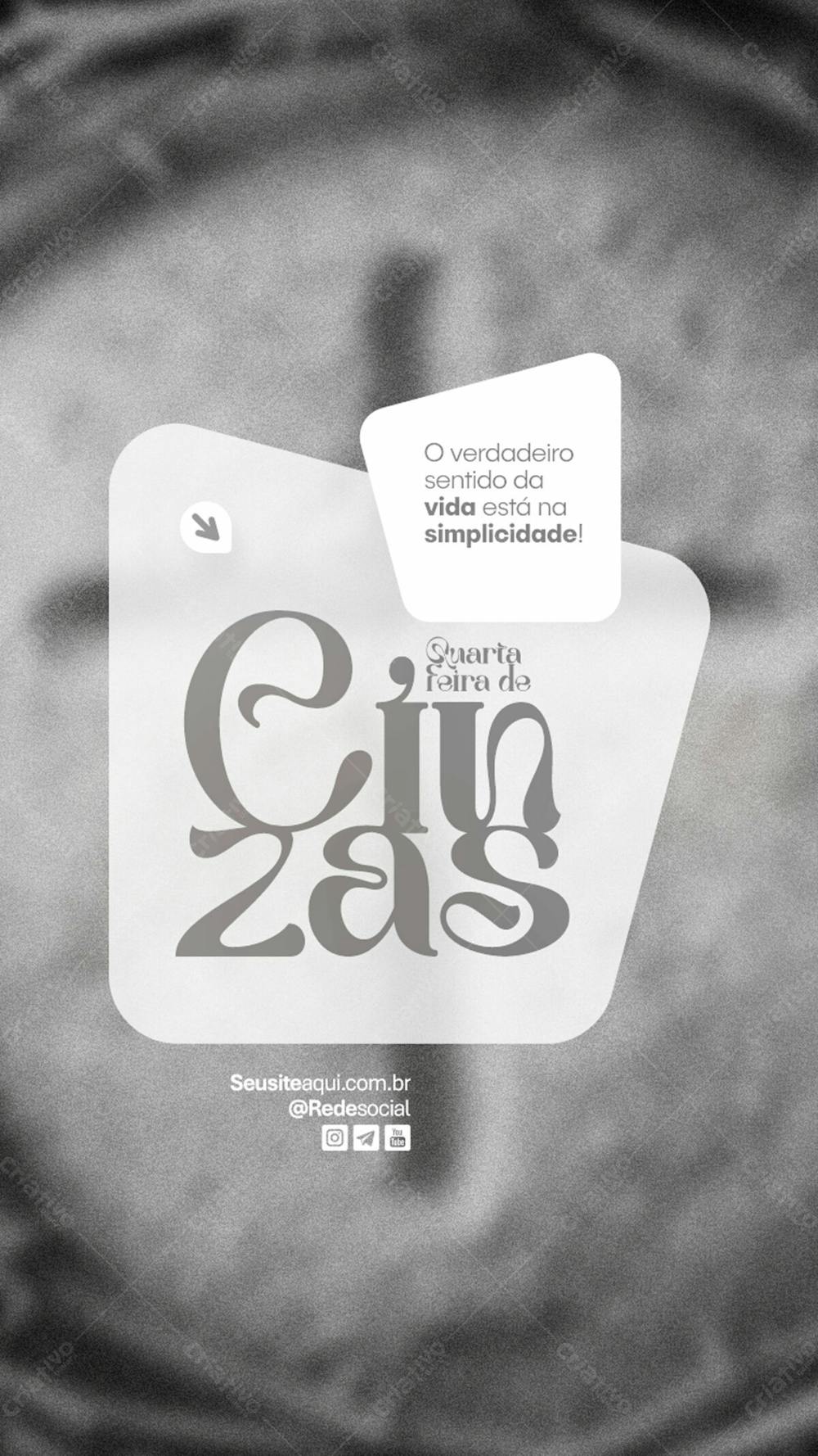 Quarta Feira De Cinzas Quaresma Cristão Católico Social Media Psd Editável