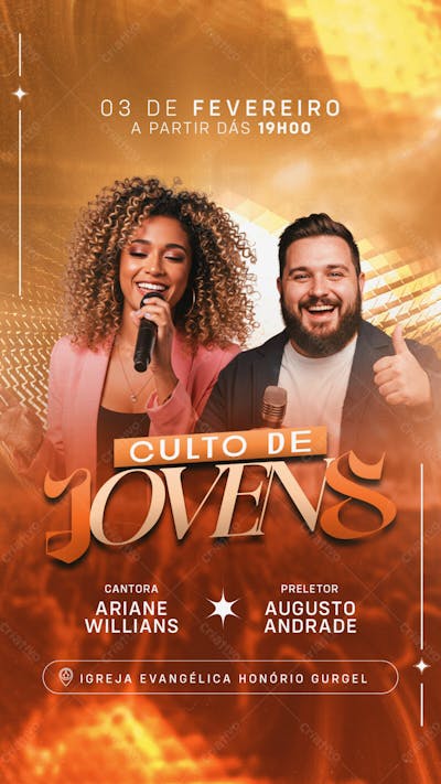 Flyer Evento Gospel Story