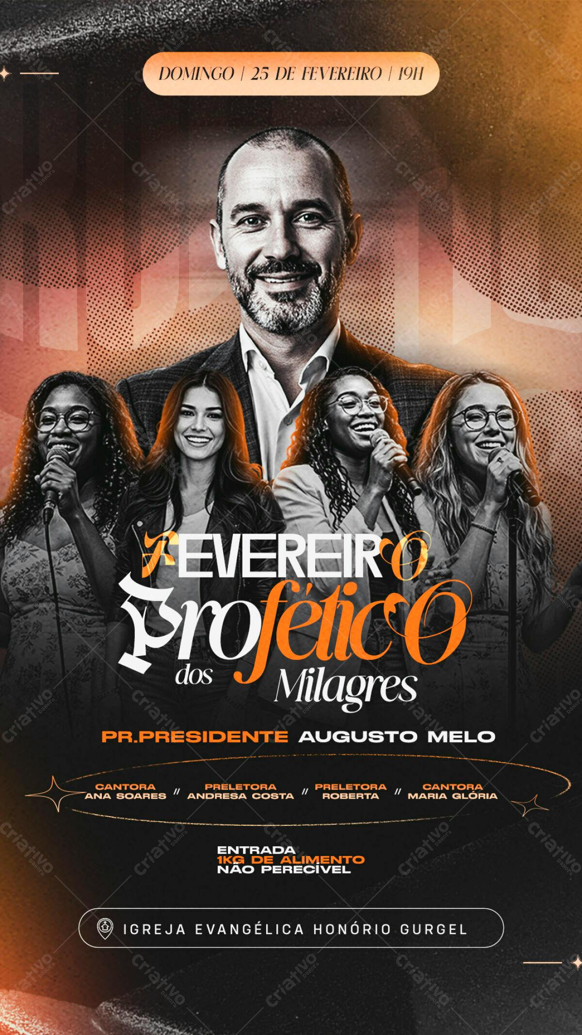 Flyer para Evento Religioso PSD Editável