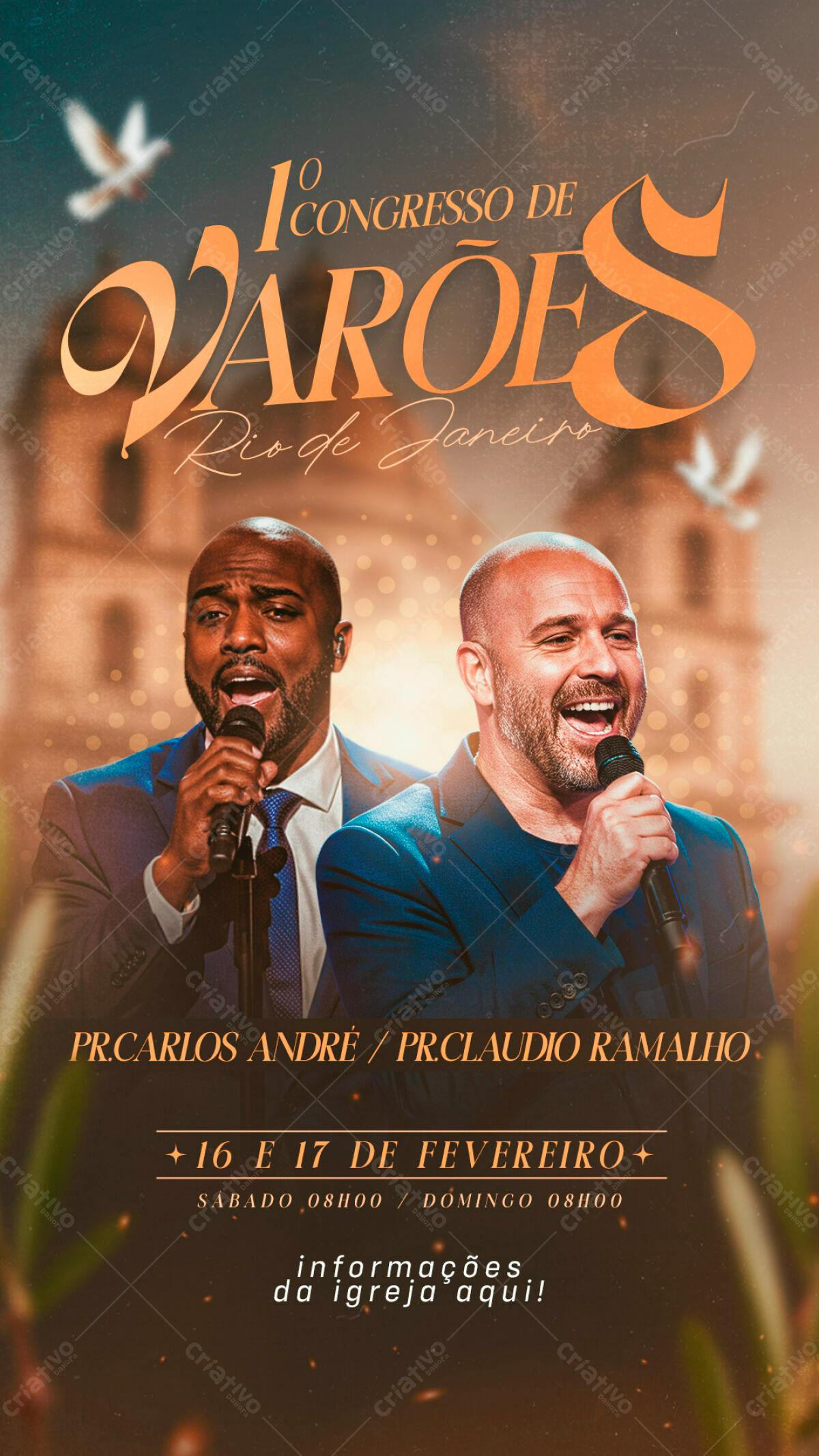 Flyer Congresso de Varões PSD Editável