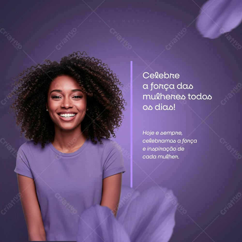 Celebre A Força Das Mulheres Todos Os Dias Psd Editável