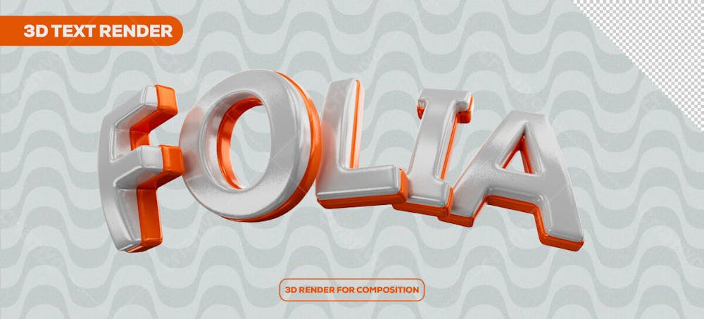 Carnival Folia 3D Text For Composition 6