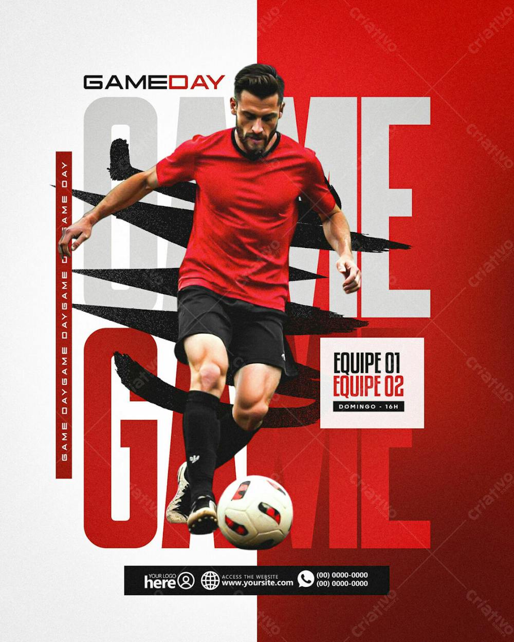 Social Media Marketing Esportivo, Flyer Futebol 2