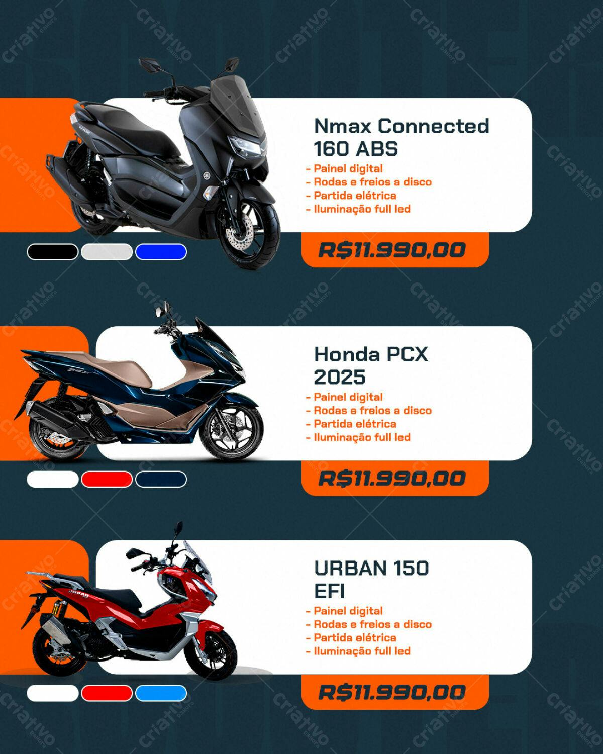 Flyer Motos PSD Editável