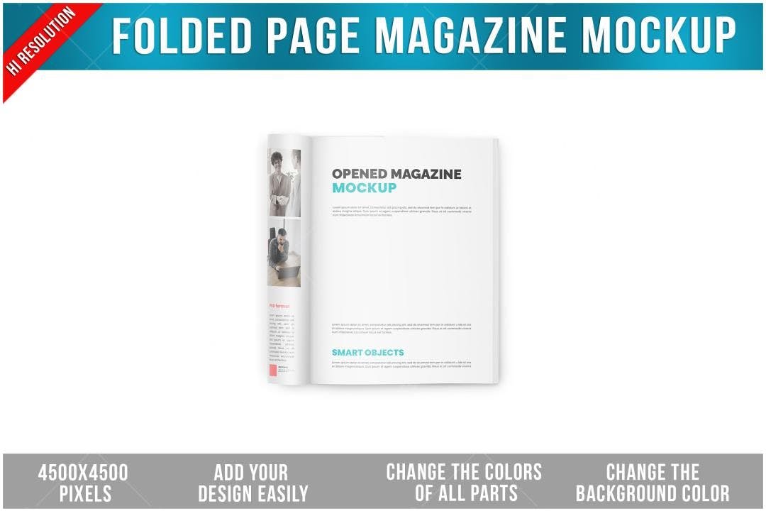 Mockup Revista Aberta: Design Moderno e Realista