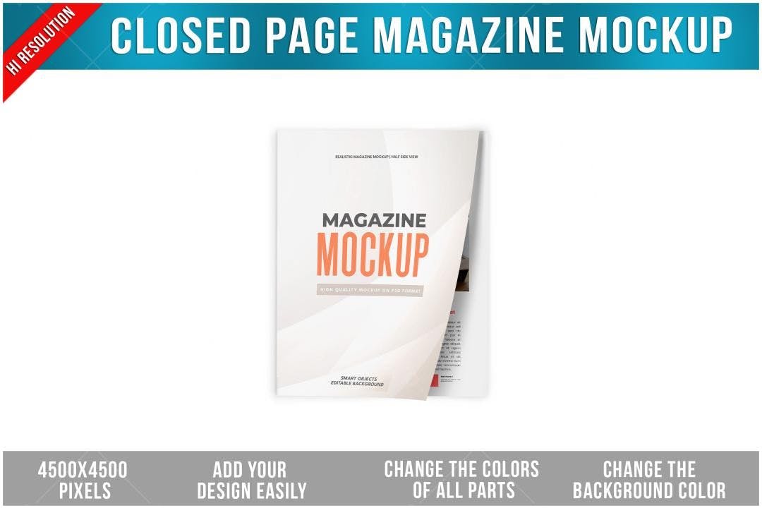 Mockup Revista Realista: Capa e Contracapa Abertas