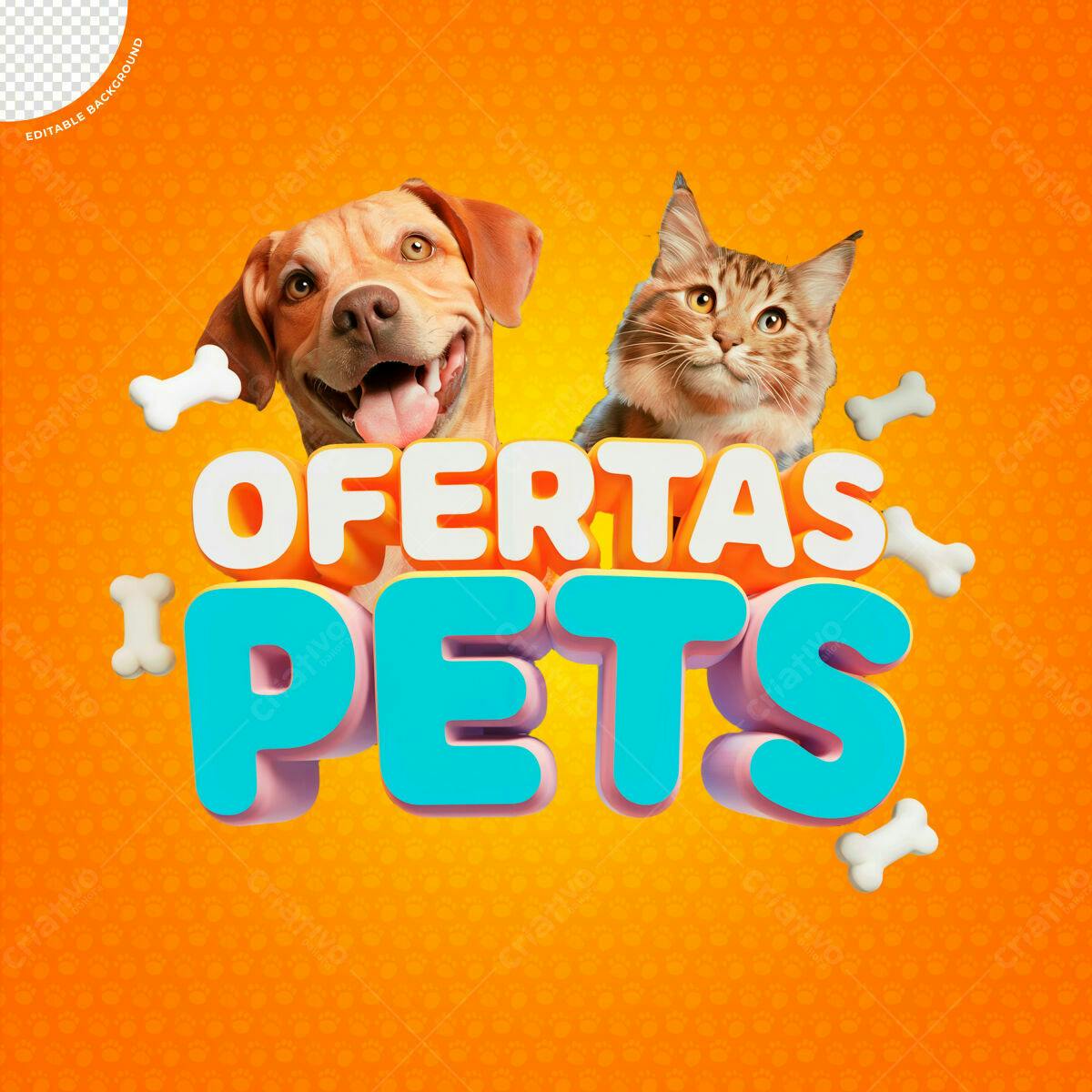 Banner Ofertas Pets PSD Editável