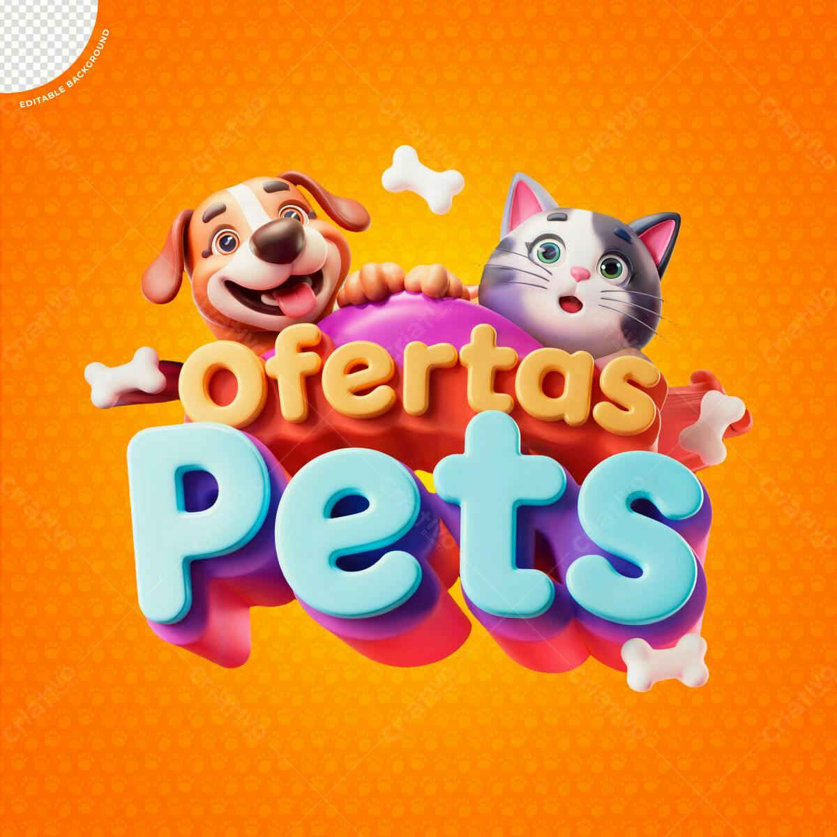 Banner Ofertas Pets PSD Editável