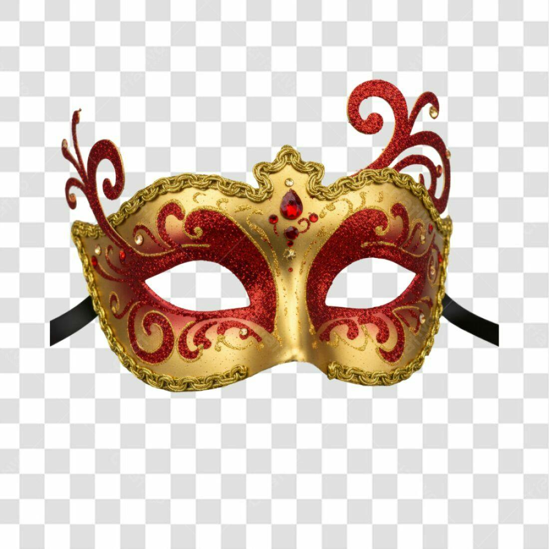 Máscara Carnaval PNG com fundo transparente