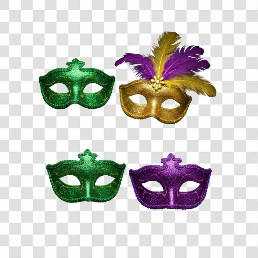PNG Máscaras Carnaval com fundo transparente