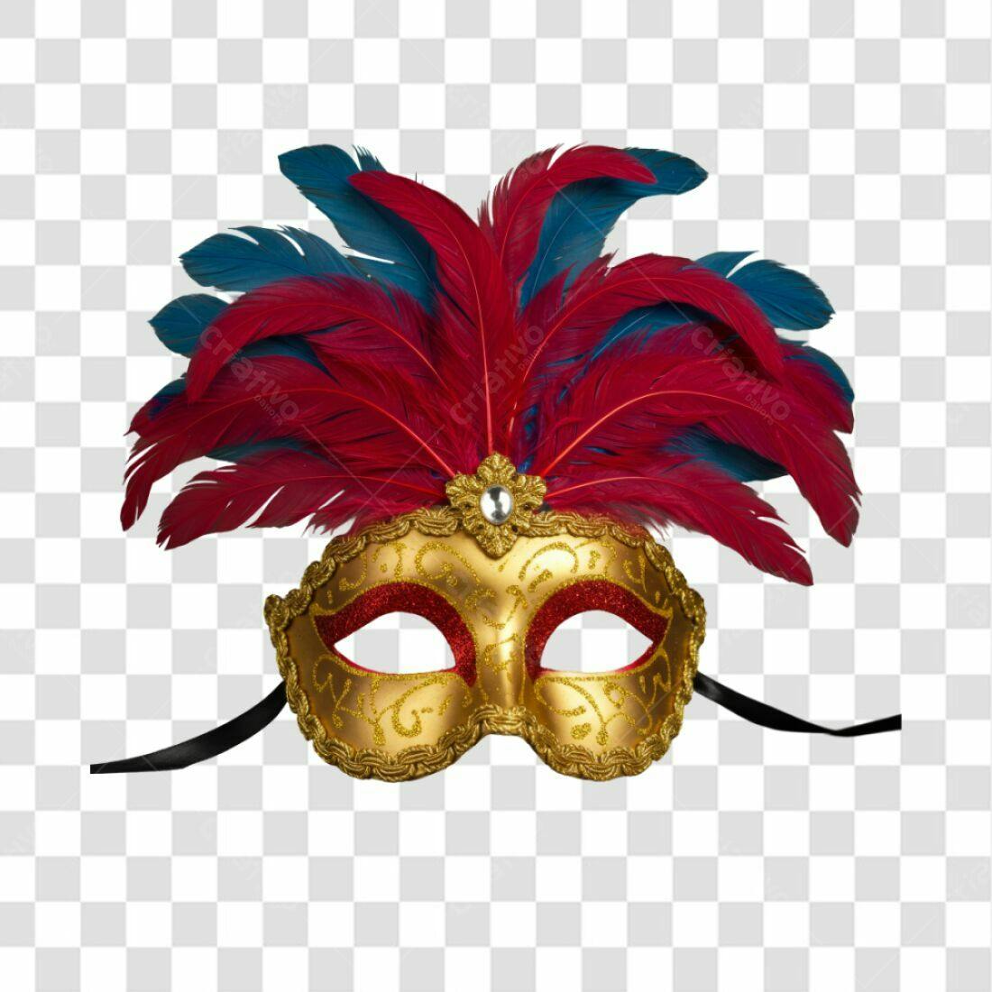 Máscara Carnaval PNG com fundo transparente