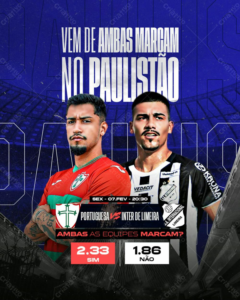 Jogo do Dia - Portuguesa X Inter De Limeira