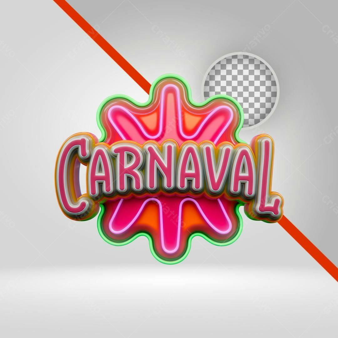 Banner Carnaval PNG com fundo transparente