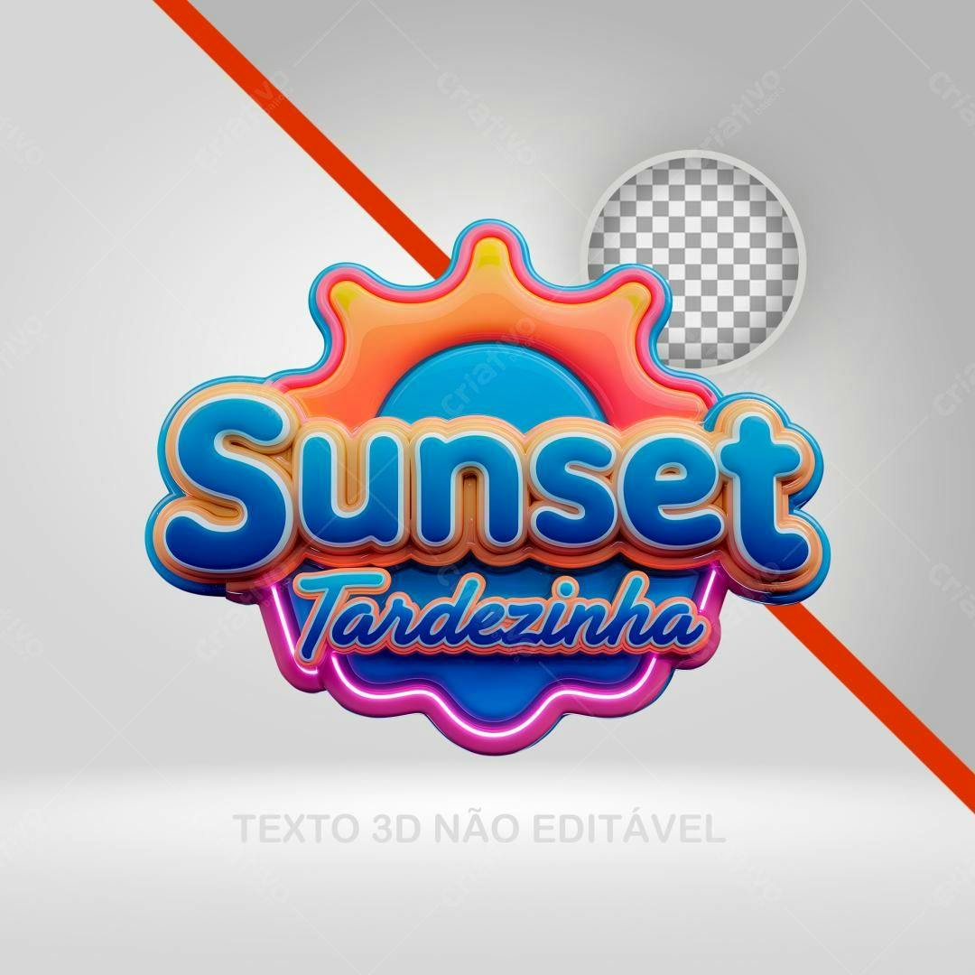 Logo Sunset Tardezinha PNG com fundo transparente