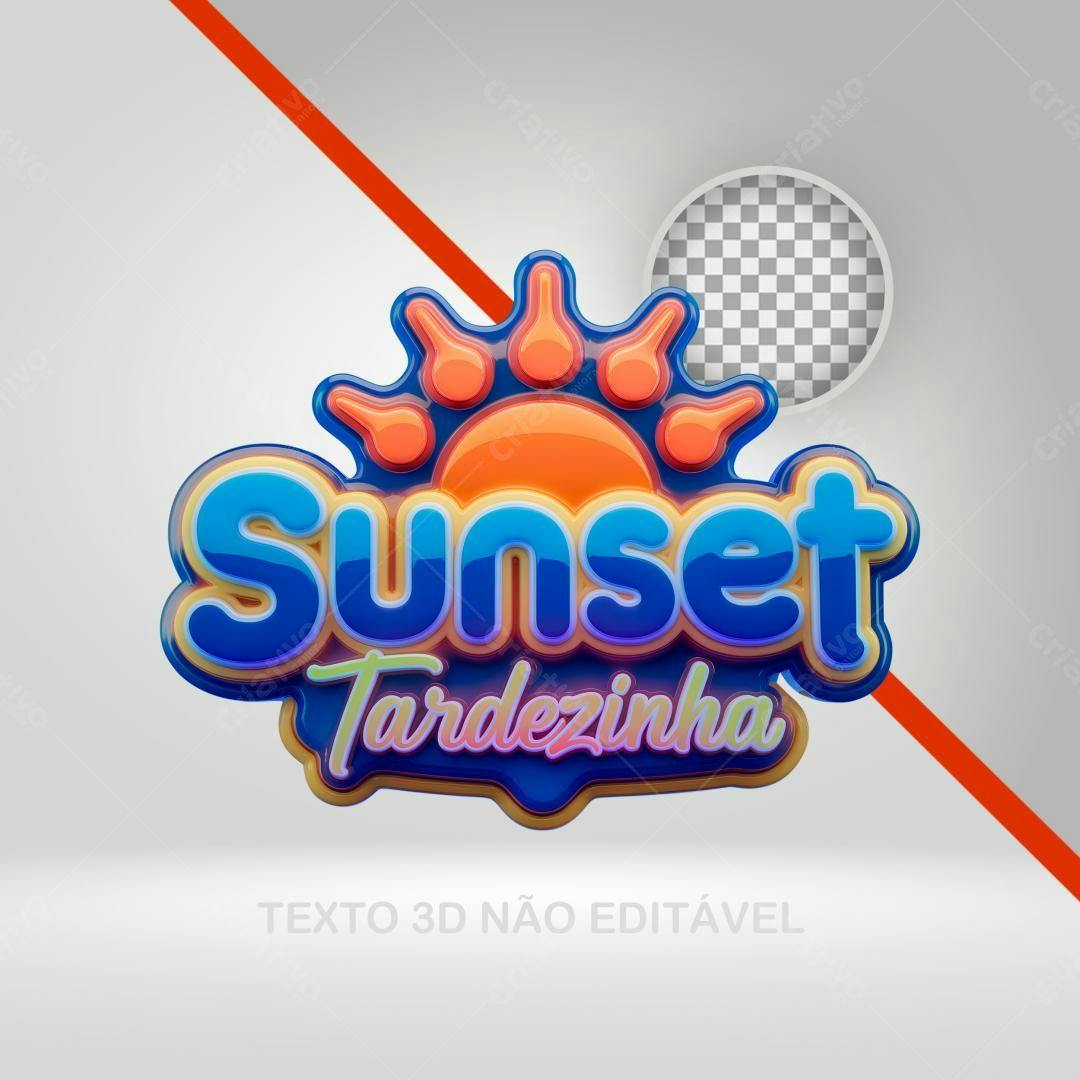 Logo Sunset Tardezinha PNG com fundo transparente