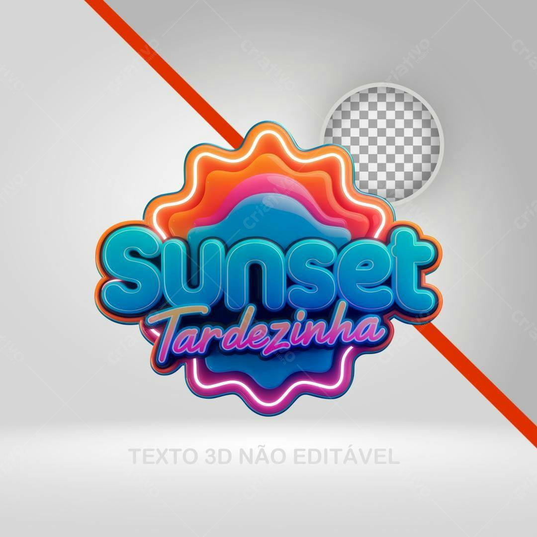 Logo Sunset Tardezinha PNG com fundo transparente