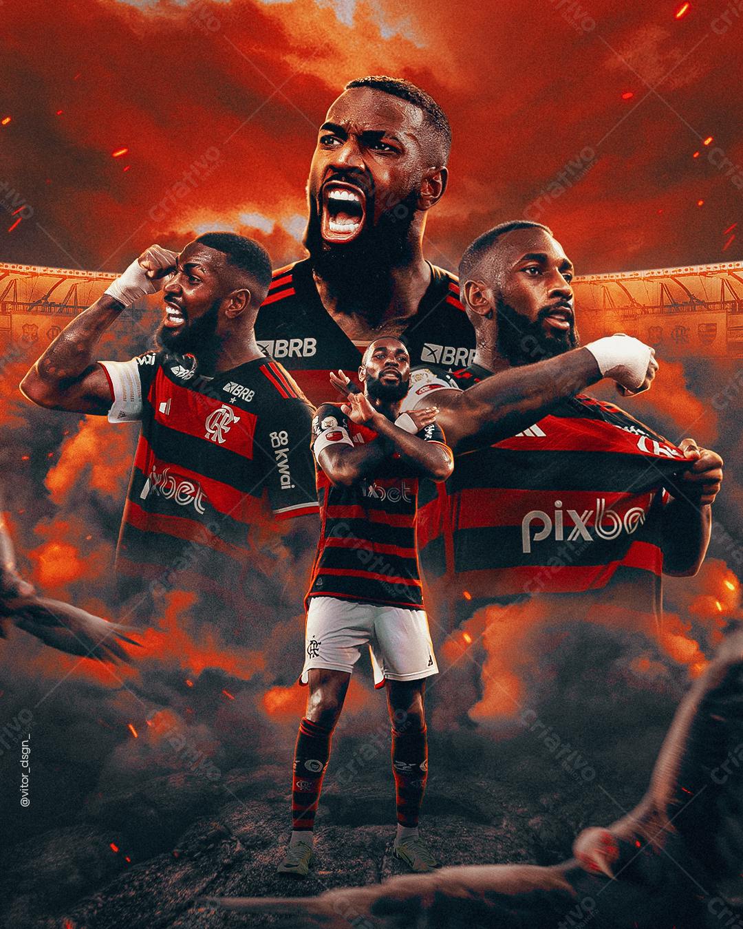 Arte Flamengo PSD Editável