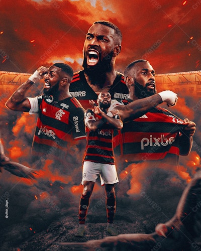 Arte Flamengo PSD Editável