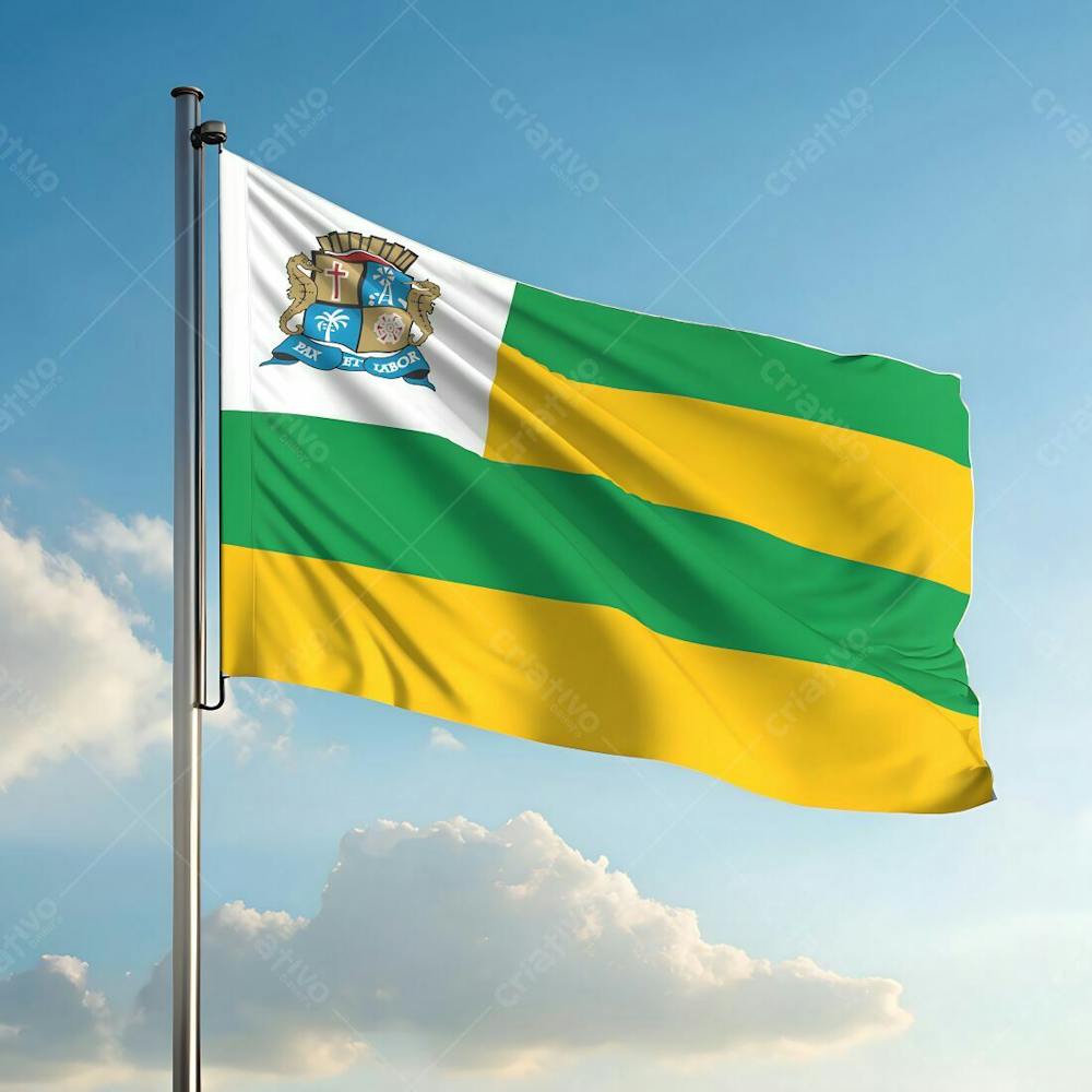 Bandeira Da Cidade De Aracajú Hasteada Ao Ar Livre