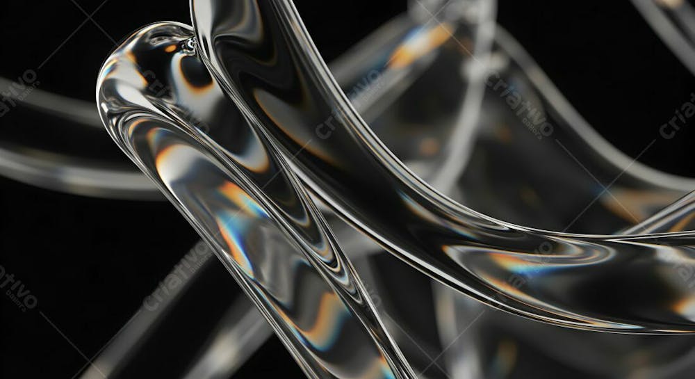 Abstract Futuristic Holographic Background