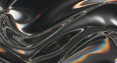 Abstract Futuristic Holographic Background