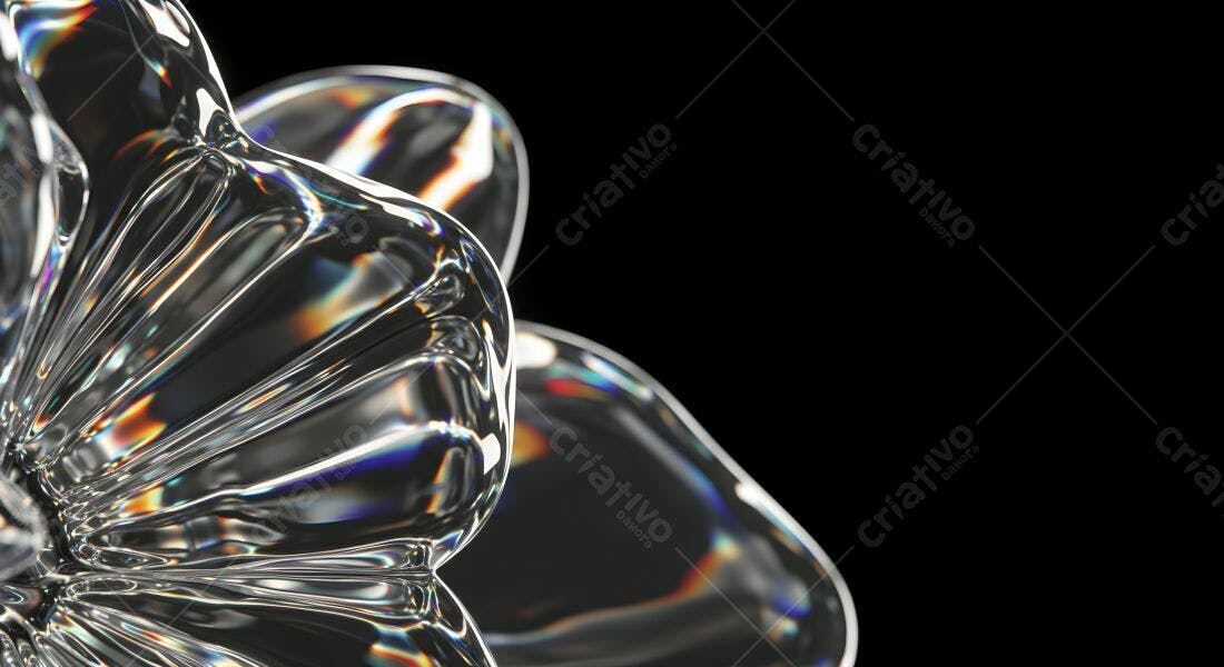 Cristal translúcido com reflexos iridescentes