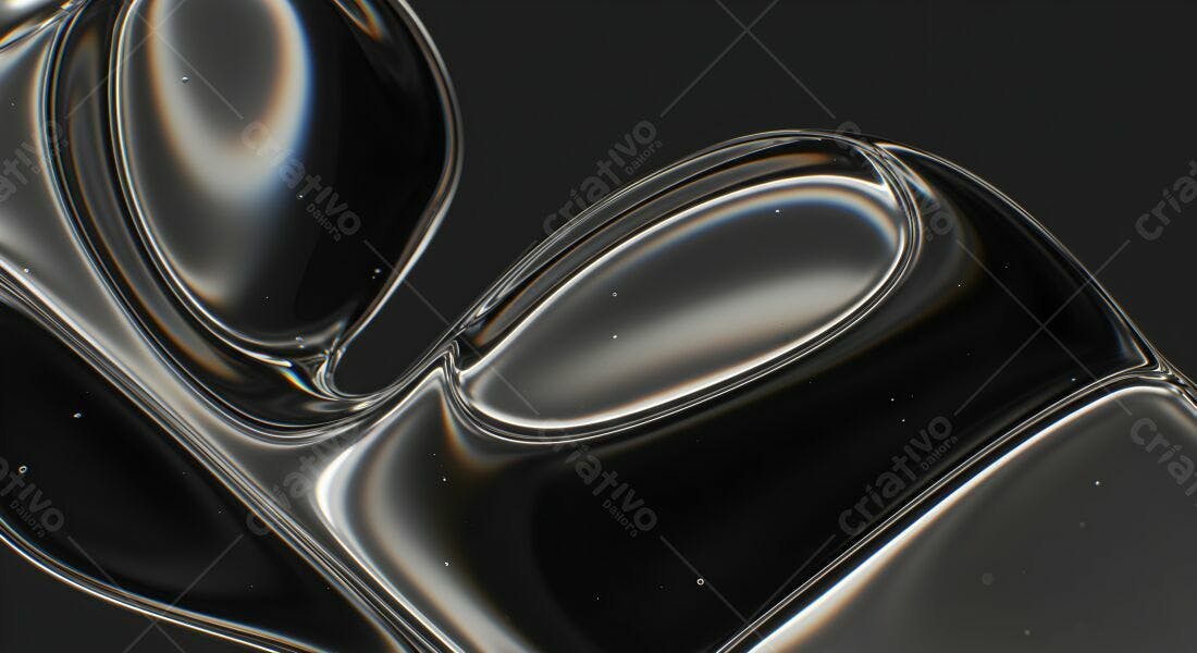 Fluido translúcido formas abstratas