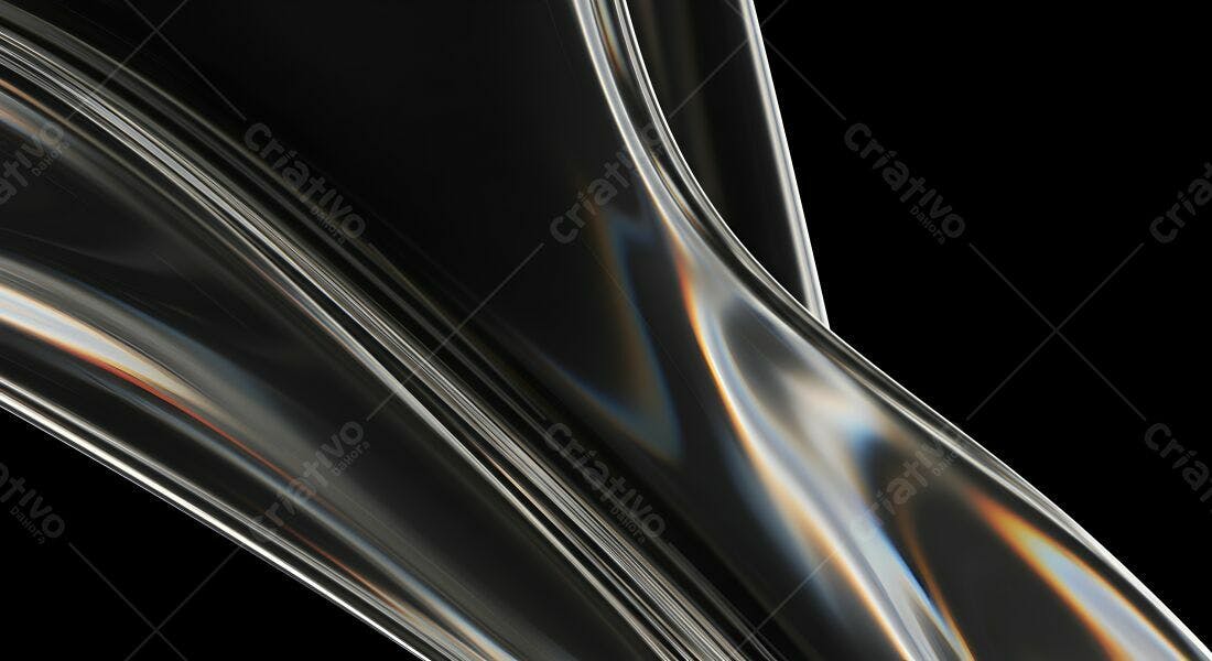Linhas Abstrato Cinza Escuro fundo preto