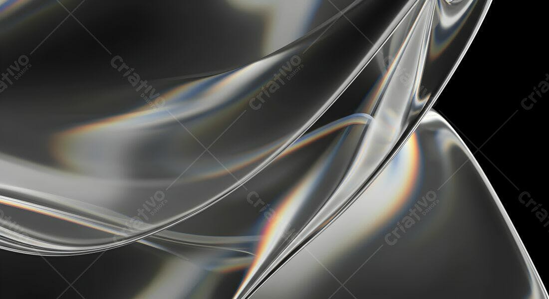 Formas Abstratas em Cinza e Preto
